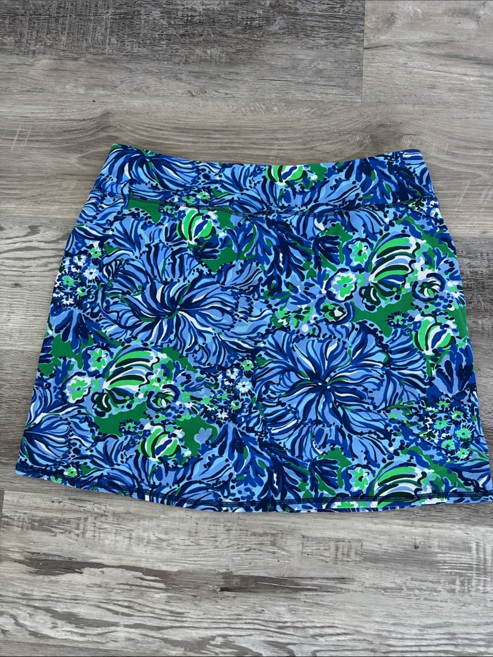 Lilly Pulitzer Royal Blue & Green Luxletic Skort Large - Picture 5 of 5